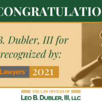 Leo B. Dubler Selected to 2021 Super Lawyers List