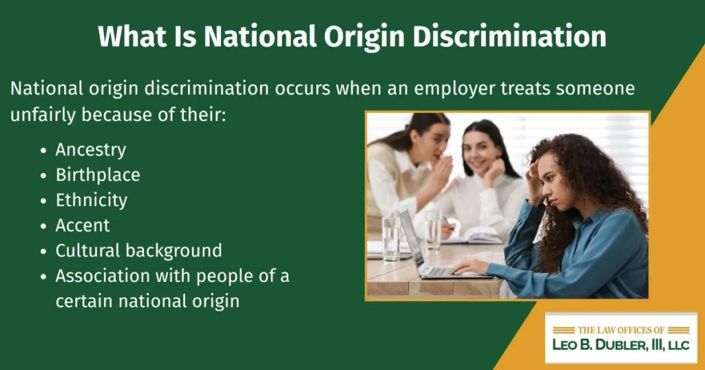 National Origin Discrimination Infographic
